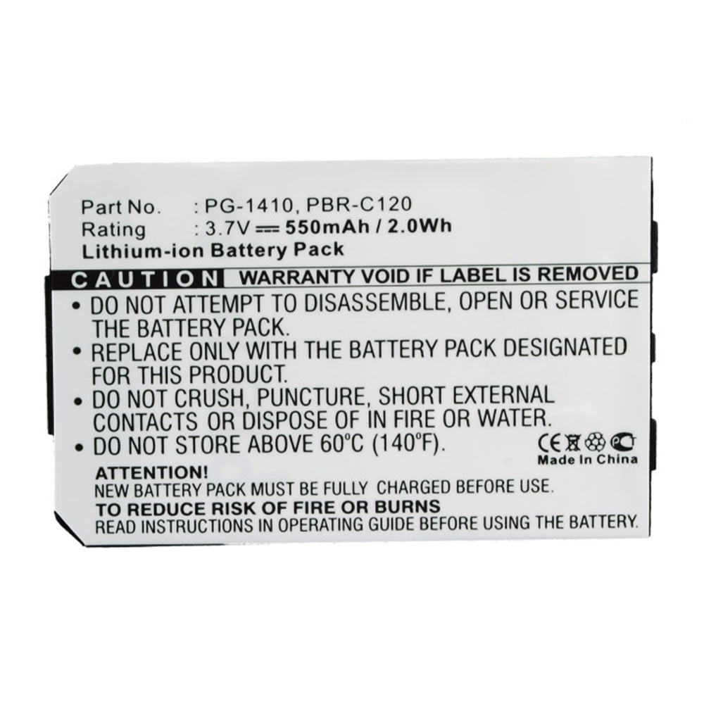 Synergy Digital Cell Phone Battery, Compatible with PBR-C120 Cell Phone Battery (3.7V, Li-ion, 550mAh)