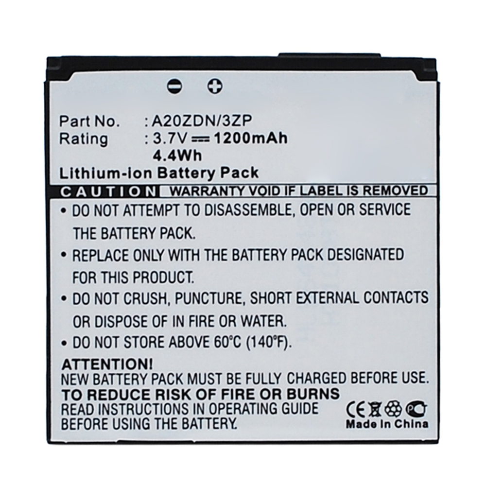 Synergy Digital Cell Phone Battery, Compatible with A20ZDN/3ZP Cell Phone Battery (3.7V, Li-ion, 1200mAh)