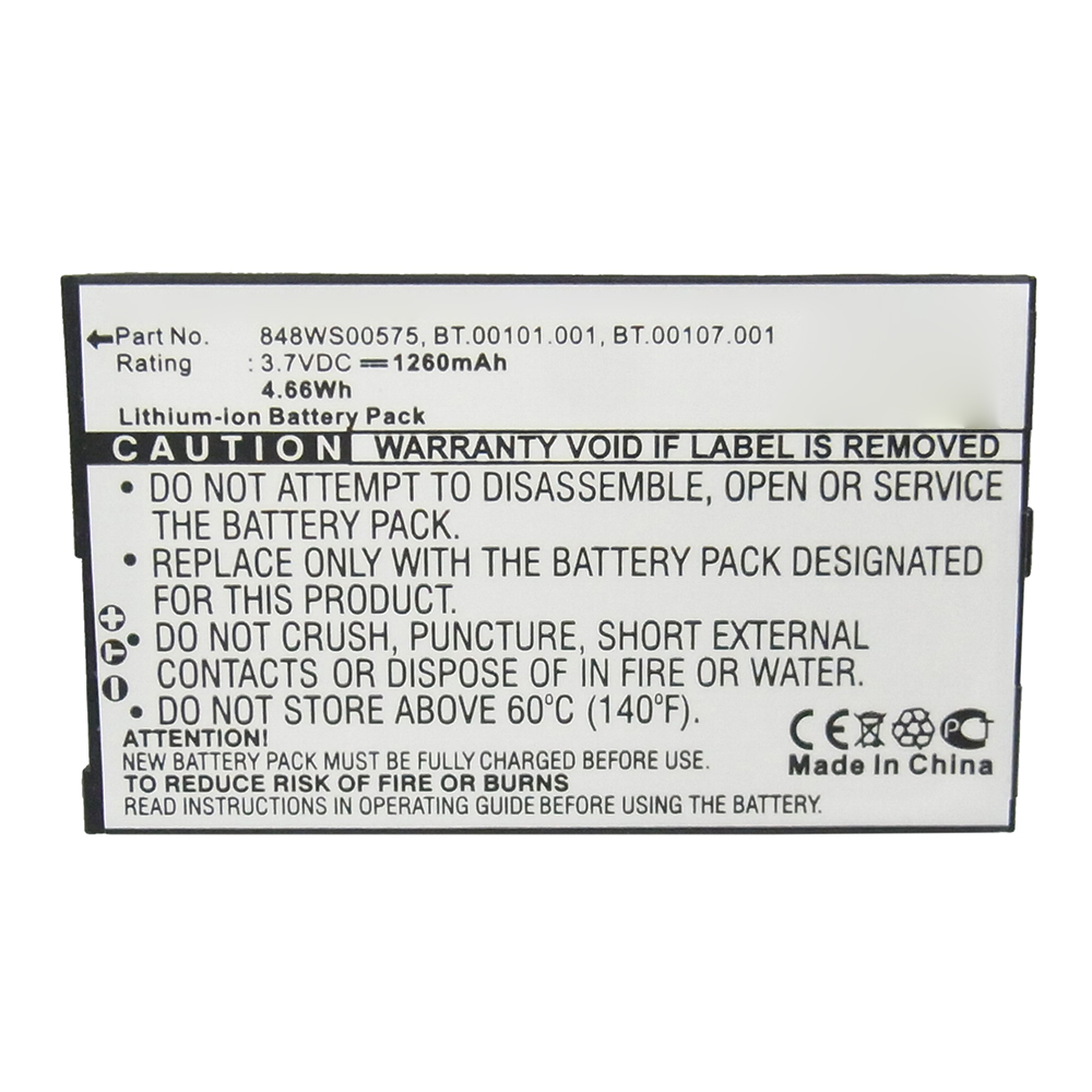 Synergy Digital Cell Phone Battery, Compatible with Acer 848WS00575 Cell Phone Battery (Li-ion, 3.7V, 1260mAh)