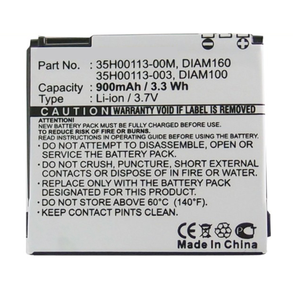 Synergy Digital Cell Phone Battery, Compatible with HTC 35H00113-003 Cell Phone Battery (Li-ion, 3.7V, 900mAh)