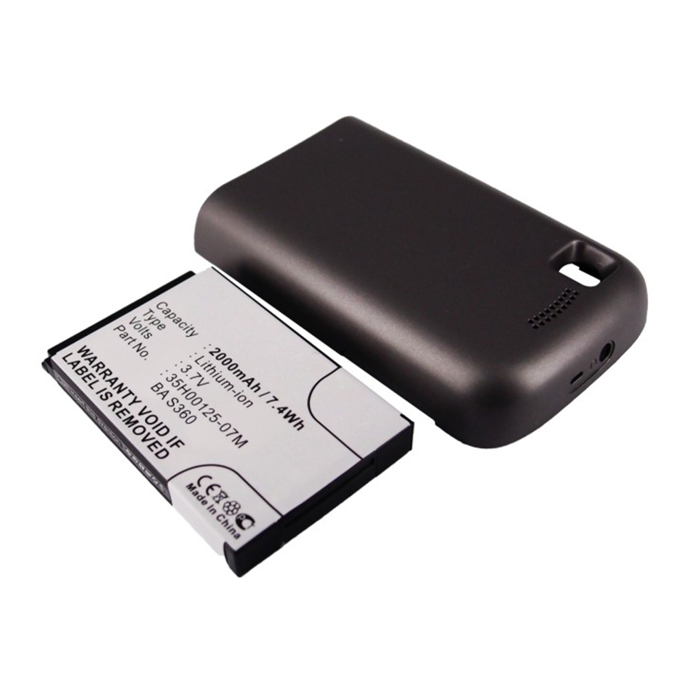 Synergy Digital Cell Phone Battery, Compatible with HTC 35H00125-07M Cell Phone Battery (Li-ion, 3.7V, 2000mAh)