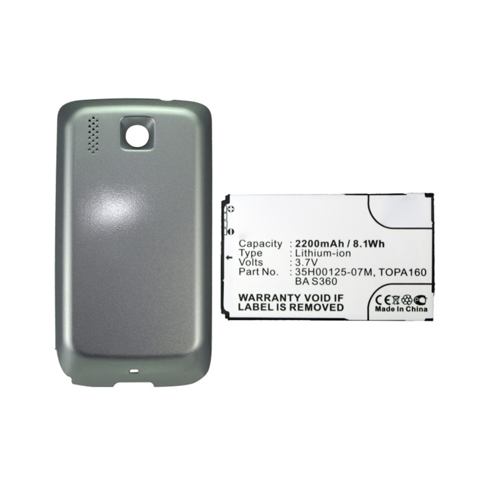 Synergy Digital Cell Phone Battery, Compatible with HTC 35H00125-07M Cell Phone Battery (Li-ion, 3.7V, 2200mAh)
