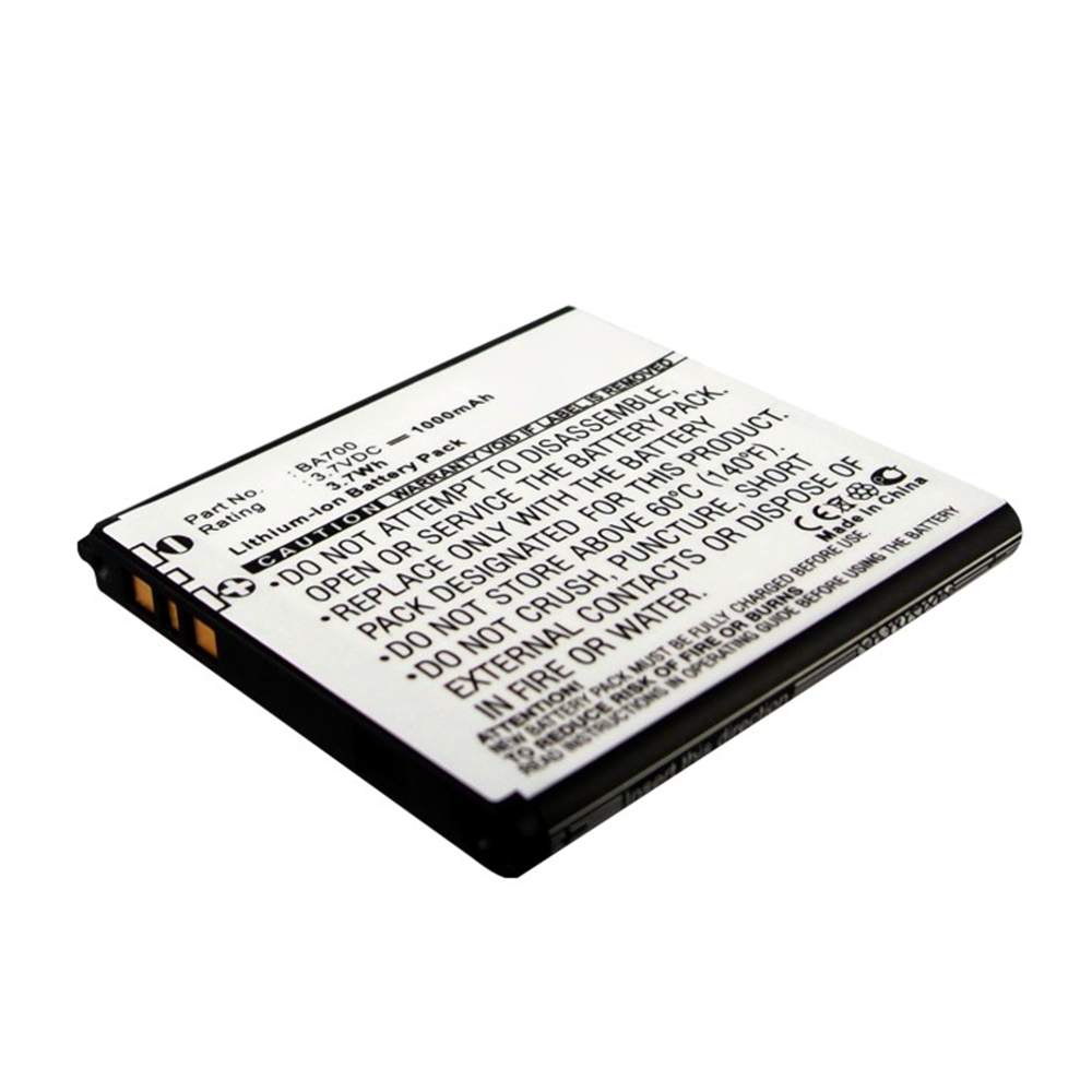 Synergy Digital Cell Phone Battery, Compatible with Sony Ericsson BA700 Cell Phone Battery (Li-ion, 3.7V, 1000mAh)