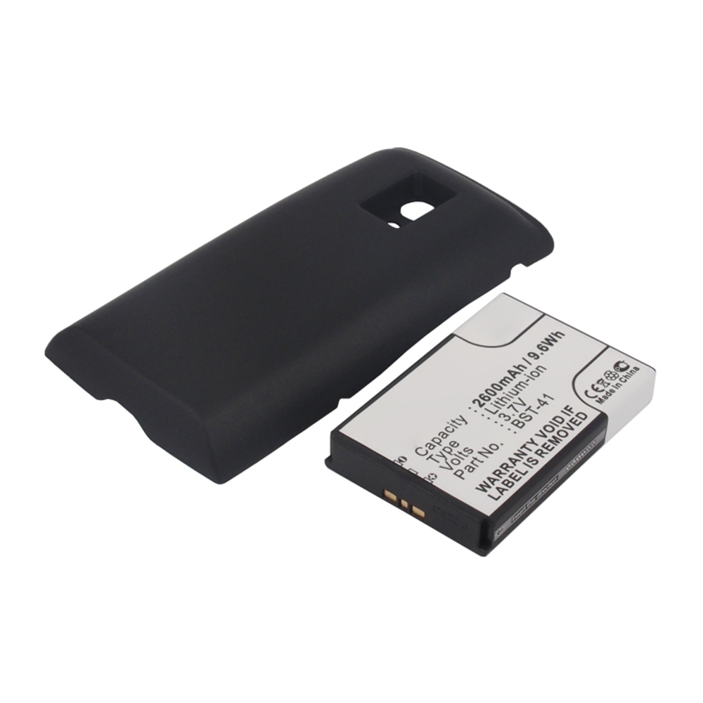 Synergy Digital Cell Phone Battery, Compatible with Sony Ericsson BST-41 Cell Phone Battery (Li-ion, 3.7V, 2600mAh)
