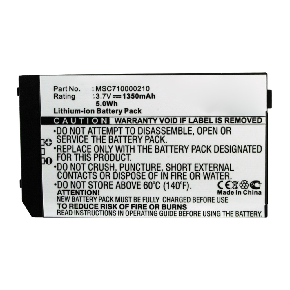 Synergy Digital Cell Phone Battery, Compatible with Toshiba TS-BTR002 Cell Phone Battery (Li-ion, 3.7V, 1350mAh)