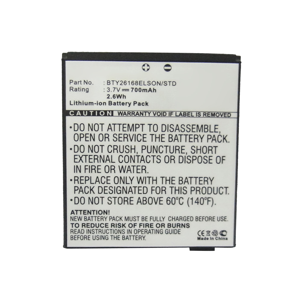 Synergy Digital Cell Phone Battery, Compatible with Emporia BTY26168ELSON/STD Cell Phone Battery (Li-ion, 3.7V, 700mAh)