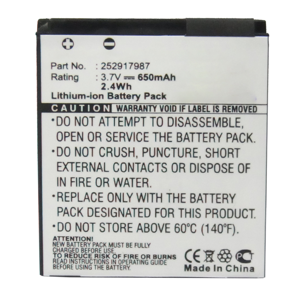 Synergy Digital Cell Phone Battery, Compatible with Sagem 252917987 Cell Phone Battery (Li-ion, 3.7V, 650mAh)