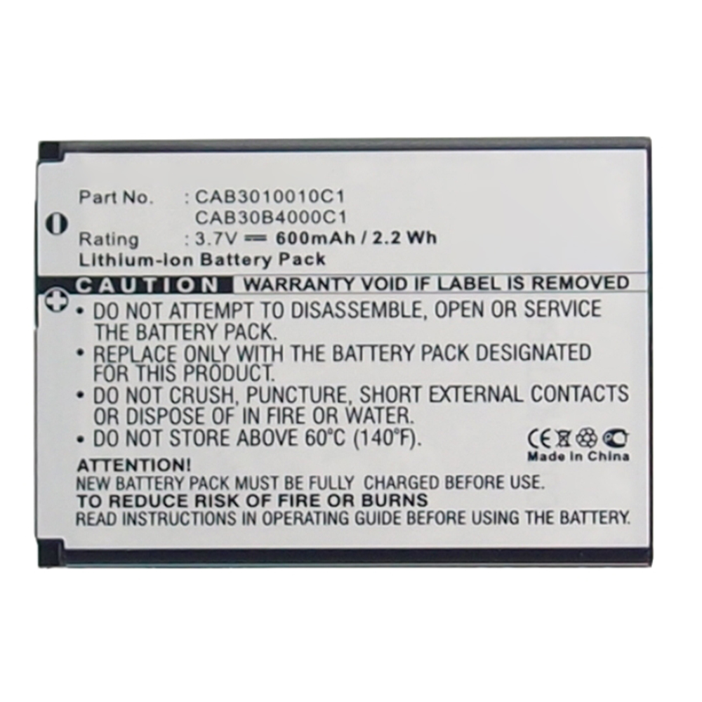 Synergy Digital Cell Phone Battery, Compatible with Alcatel CAB20G0000C1 Cell Phone Battery (Li-ion, 3.7V, 600mAh)