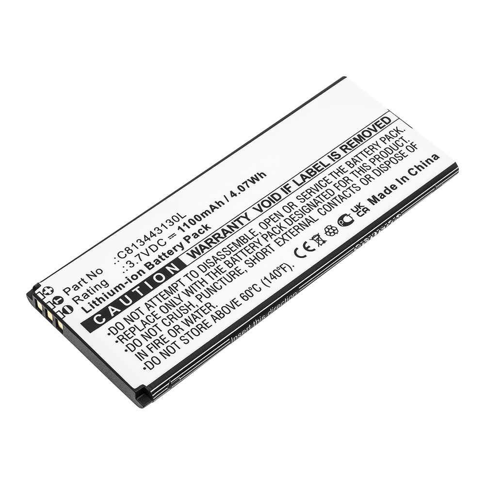 Synergy Digital Cell Phone Battery, Compatible with BLU  C813443130L Cell Phone Battery (Li-ion, 3.7V, 1100mAh)