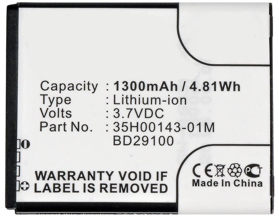 Synergy Digital Cell Phone Battery, Compatiable with AT&T 35H00143-01M, 35H00154-01M, BA S460, BA S540, BD29100 Cell Phone Battery (3.7V, Li-ion, 1300mAh)