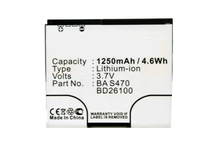 Synergy Digital Cell Phone Battery, Compatiable with AT&T 35H00141-00M, 35H00141-02M, 35H00141-03M, BA S470, BD26100 Cell Phone Battery (3.7V, Li-ion, 1250mAh)