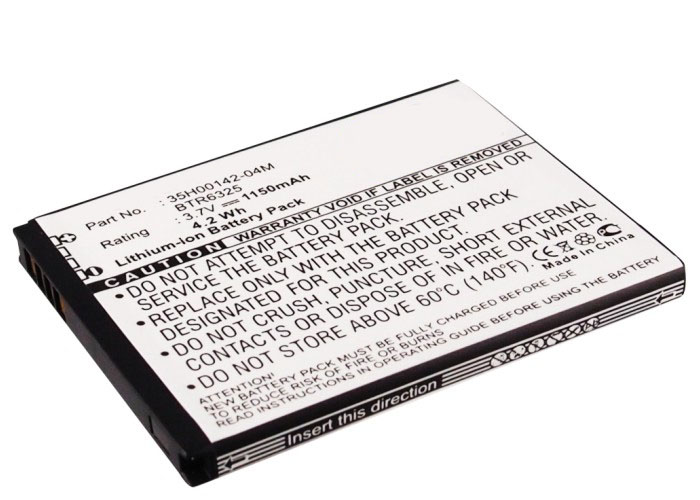Synergy Digital Cell Phone Battery, Compatiable with HTC 35H00142-02M, 35H00142-03M, 35H00142-04M, 35H00142-08M, 35H00142-10M, 35H00142-12M, 35H00142-13M, 35H00142-14M, 35H00149-01M, BD42100, BTR6325, BTR6325B Cell Phone Battery (3.7V, Li-ion, 1150mAh)