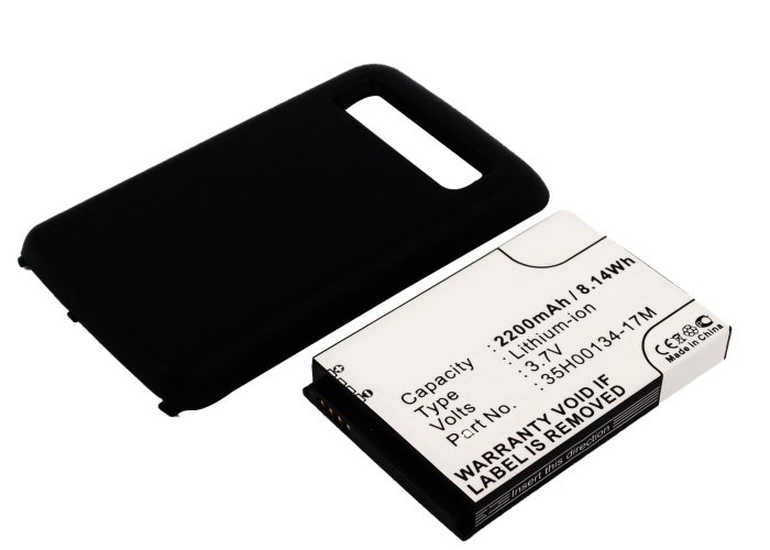 Synergy Digital Cell Phone Battery, Compatiable with HTC 35H00134-17M Cell Phone Battery (3.7V, Li-ion, 2200mAh)