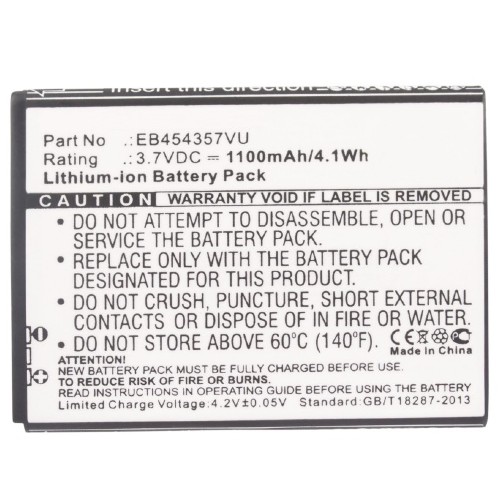 Synergy Digital Cell Phone Battery, Compatiable with Samsung EB454357VA, EB454357VU Cell Phone Battery (3.7V, Li-ion, 1100mAh)