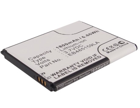 Synergy Digital Cell Phone Battery, Compatiable with Samsung EB485159LA, EB485159LU Cell Phone Battery (3.7V, Li-ion, 1800mAh)