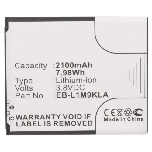 Synergy Digital Cell Phone Battery, Compatiable with Samsung EB-L1M9KLA Cell Phone Battery (3.8V, Li-ion, 2100mAh)