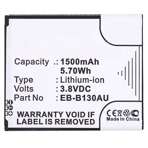 Synergy Digital Cell Phone Battery, Compatiable with Samsung EB-B130AE, EB-B130AU Cell Phone Battery (3.8V, Li-ion, 1500mAh)