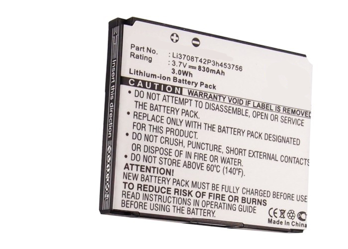 Synergy Digital Cell Phone Battery, Compatiable with TELSTRA Li3707T42P3h443747, Li3708T42P3h453756, Li3709T42P3h453756 Cell Phone Battery (3.7V, Li-ion, 830mAh)