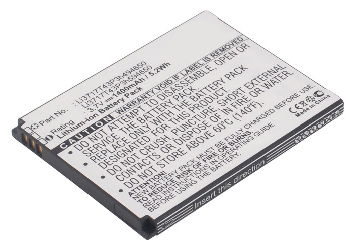 Synergy Digital Cell Phone Battery, Compatiable with Amazing  Cell Phone Battery (3.7V, Li-ion, 1400mAh)