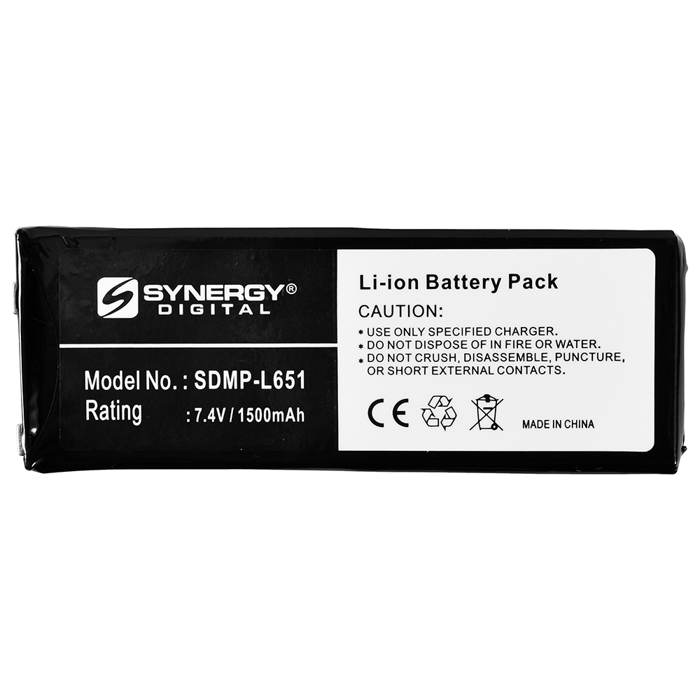 SDMP-L651 - Ultra High Capacity (Li-Ion, 7.4V, 1500mAh) - replacement for Cobra FT443493P-2S Battery