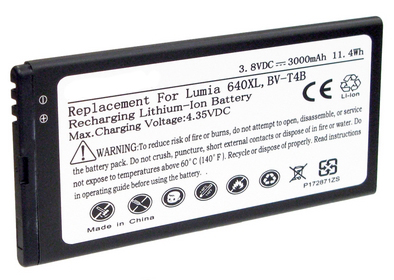 Nokia BV-T4B Battery Replacement - (Li-Ion, 3.8V, 3000mAh) Ultra High Capacity Battery