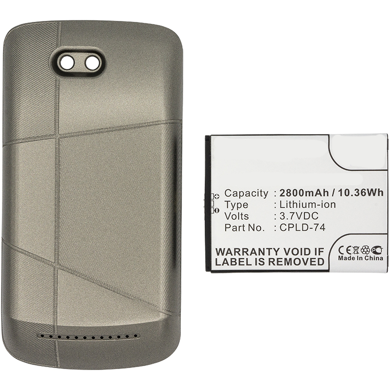 Synergy Digital Cell Phone Battery, Compatible with Coolpad CPLD-74 Cell Phone Battery (3.7V, Li-ion, 2800mAh)