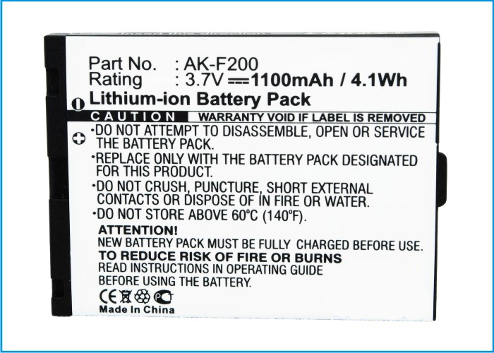 Synergy Digital Cell Phone Battery, Compatiable with Emporia AK-F200, AK-F200(V1.0) Cell Phone Battery (3.7V, Li-ion, 1100mAh)