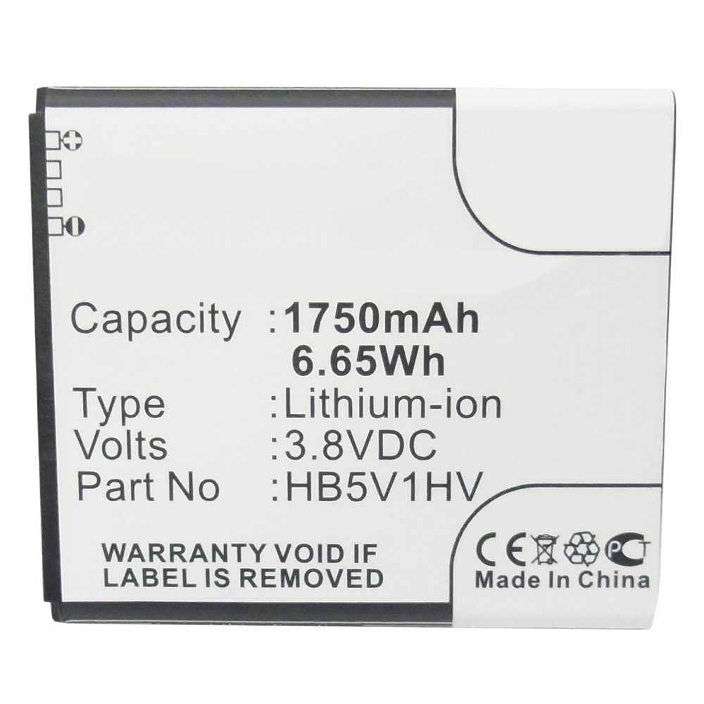 Synergy Digital Mobile, SmartPhone Battery, Compatible with Huawei Ascend G350, Ascend G350-U00, Ascend T8833, Ascend U8833, Ascend W1, Ascend W1-C00, Ascend W1-U00, Ascend Y300, Ascend Y300-0100, Ascend Y300-0151, Ascend Y300C, Ascend Y500, Ascend Y500-T00, Ascend Y511, Ascend Y511-T00, Ascend Y511-U00, Ascend Y516, Ascend Y535, Ascend Y535C, Ascend Y535-C00, Asura, T8833, U8833, W1, Y300, Y300C, Y500 Mobile, SmartPhone Battery (3.8, Li-ion, 1750mAh)