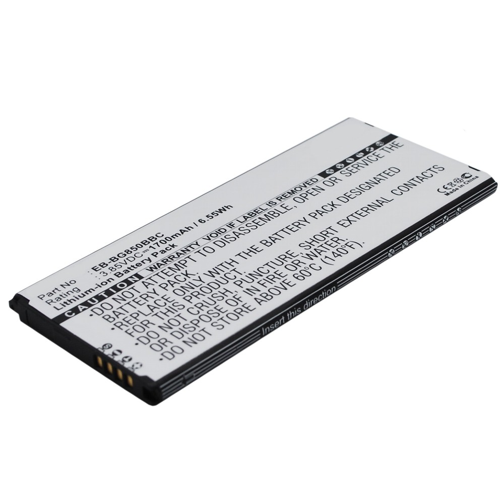 Synergy Digital Mobile, SmartPhone Battery, Compatible with Samsung Galaxy Alpha, Galaxy Alpha LTE-A, SM-G850, SM-G8508, SM-G8508S, SM-G8509v, SM-G850A, SM-G850F, SM-G850T, SM-S801 Mobile, SmartPhone Battery (3.85, Li-ion, 1700mAh)