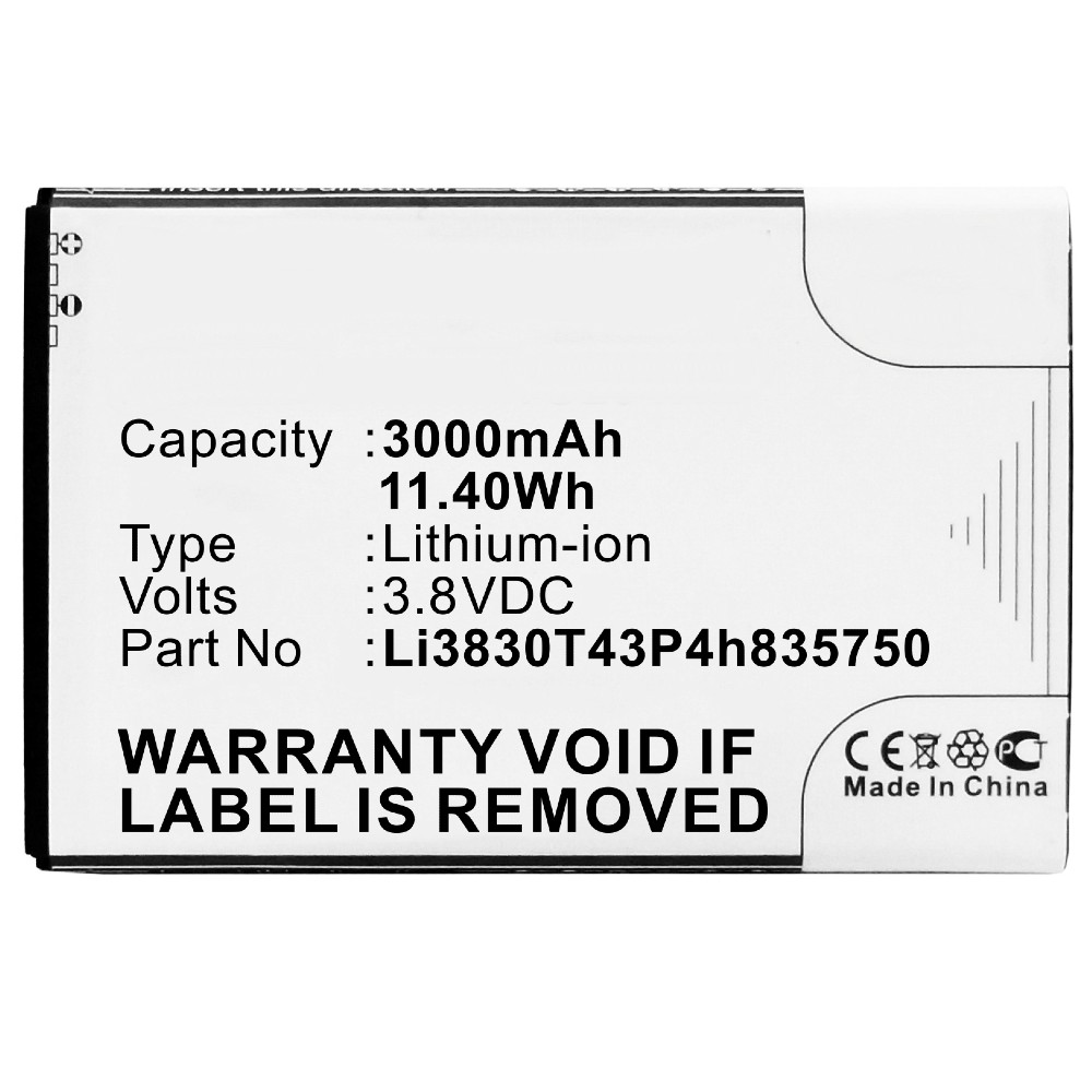 Synergy Digital Mobile, SmartPhone Battery, Compatible with ZTE Avid 916, Avid 916 LTE, Grand S II, Grand S2, Grand SII, S291, V5 Max, Z2 G111, Z2G111, Z916BL, Z955A, Z958, Z995L, ZMax 2, ZMax Grand, ZMax Grand LTE Mobile, SmartPhone Battery (3.8, Li-ion, 3200mAh)