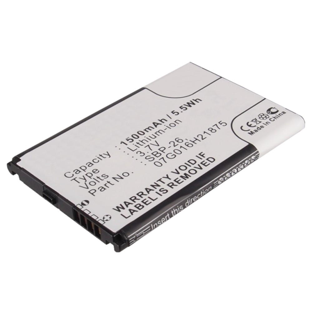 Synergy Digital Cell Phone Battery, Compatible with Asus 07G016H21875, SBP-26 Cell Phone Battery (Li-ion, 3.7V, 1500mAh)