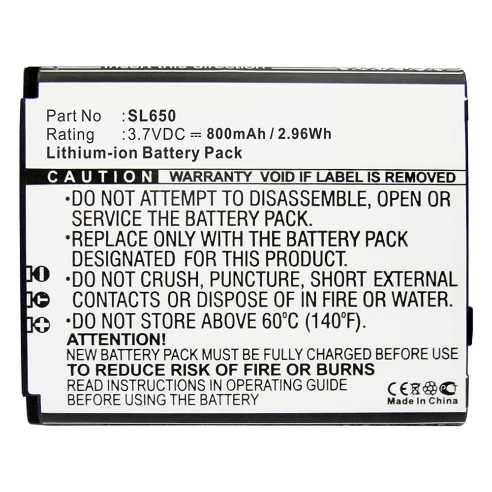 Synergy Digital Cell Phone Battery, Compatible with Bea-fon SL650 Cell Phone Battery (Li-ion, 3.7V, 800mAh)