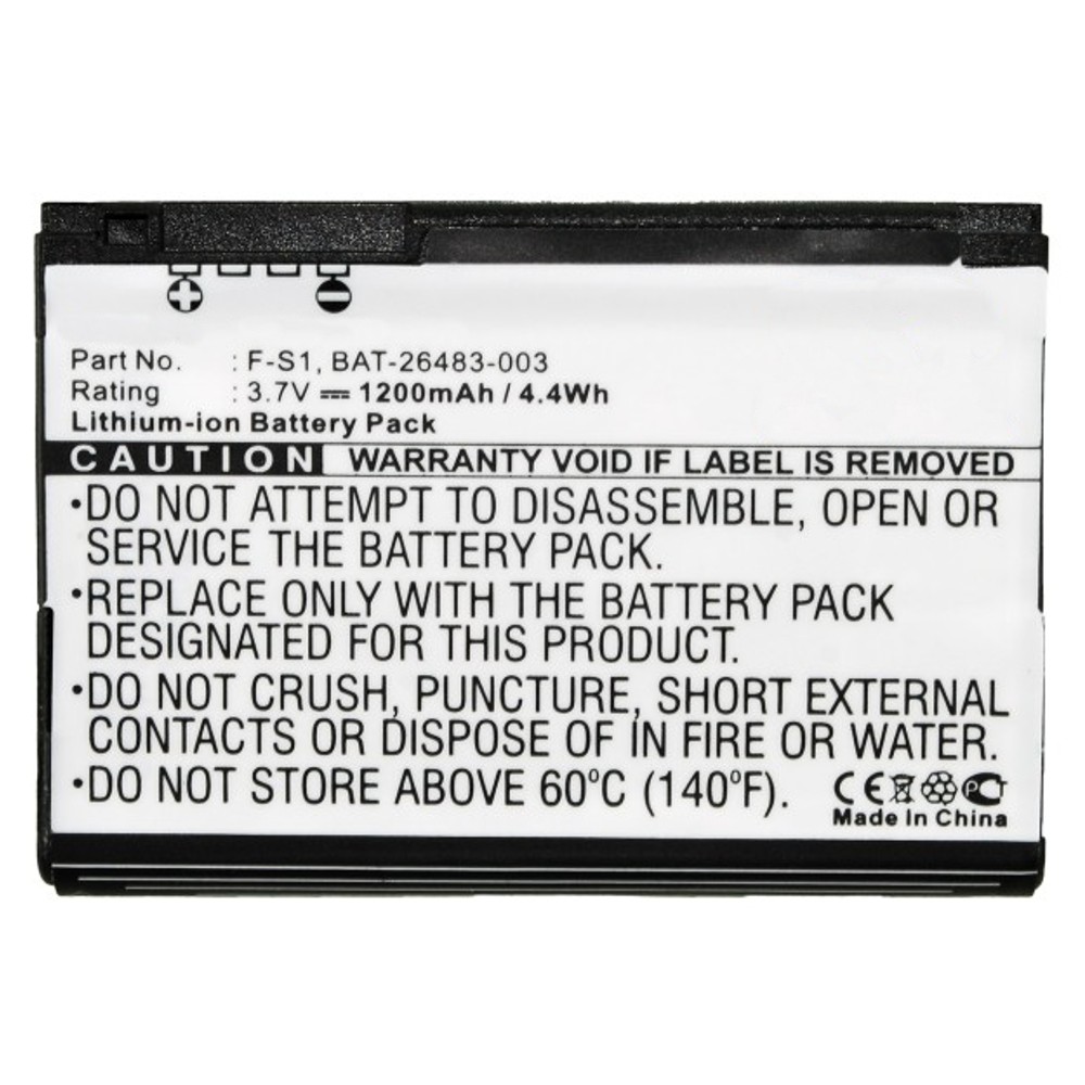 Synergy Digital Cell Phone Battery, Compatible with Blackberry BAT-26483-003, F-S1 Cell Phone Battery (Li-ion, 3.7V, 1200mAh)