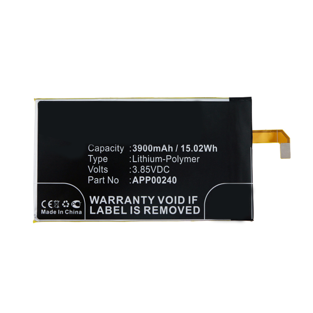 Synergy Digital Cell Phone Battery, Compatible with CAT APP00240 Cell Phone Battery (Li-Pol, 3.85V, 3900mAh)