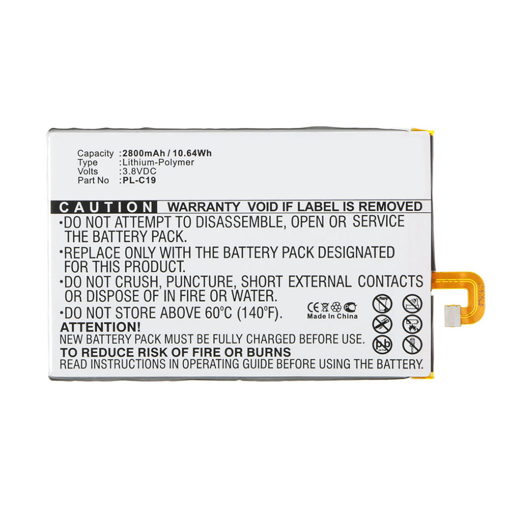 Synergy Digital Cell Phone Battery, Compatible with DOOV PL-C19 Cell Phone Battery (Li-Pol, 3.8V, 2800mAh)