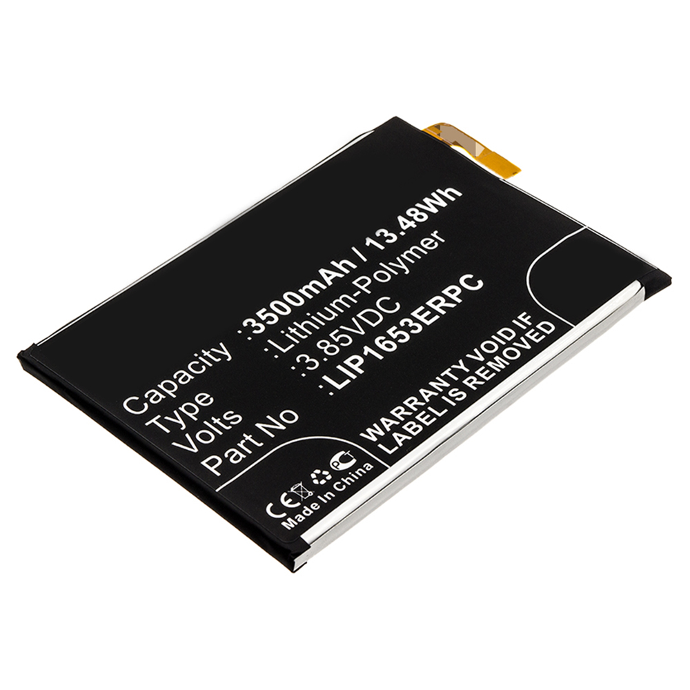 Synergy Digital Cell Phone Battery, Compatible with Sony 308-3586, LIP1653ERPC Cell Phone Battery (3.85V, Li-Pol, 3500mAh)