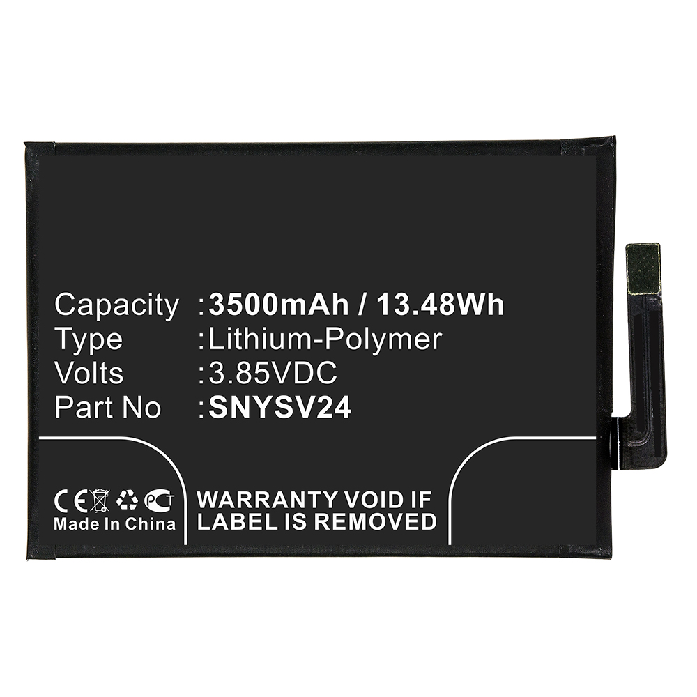 Synergy Digital Cell Phone Battery, Compatible with Sony SNYSV24 Cell Phone Battery (3.85V, Li-Pol, 3500mAh)
