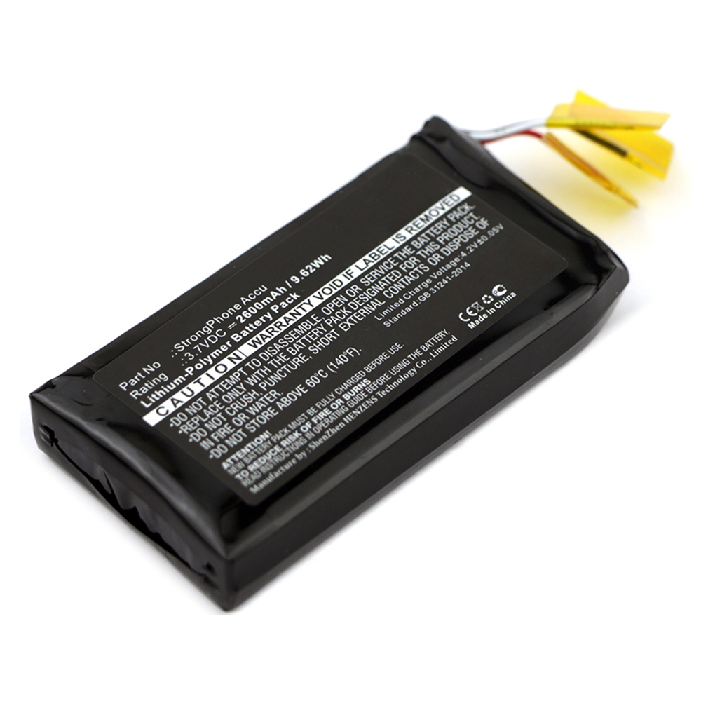 Synergy Digital Cell Phone Battery, Compatible with Evolveo StrongPhone Accu Cell Phone Battery (3.7V, Li-Pol, 2600mAh)