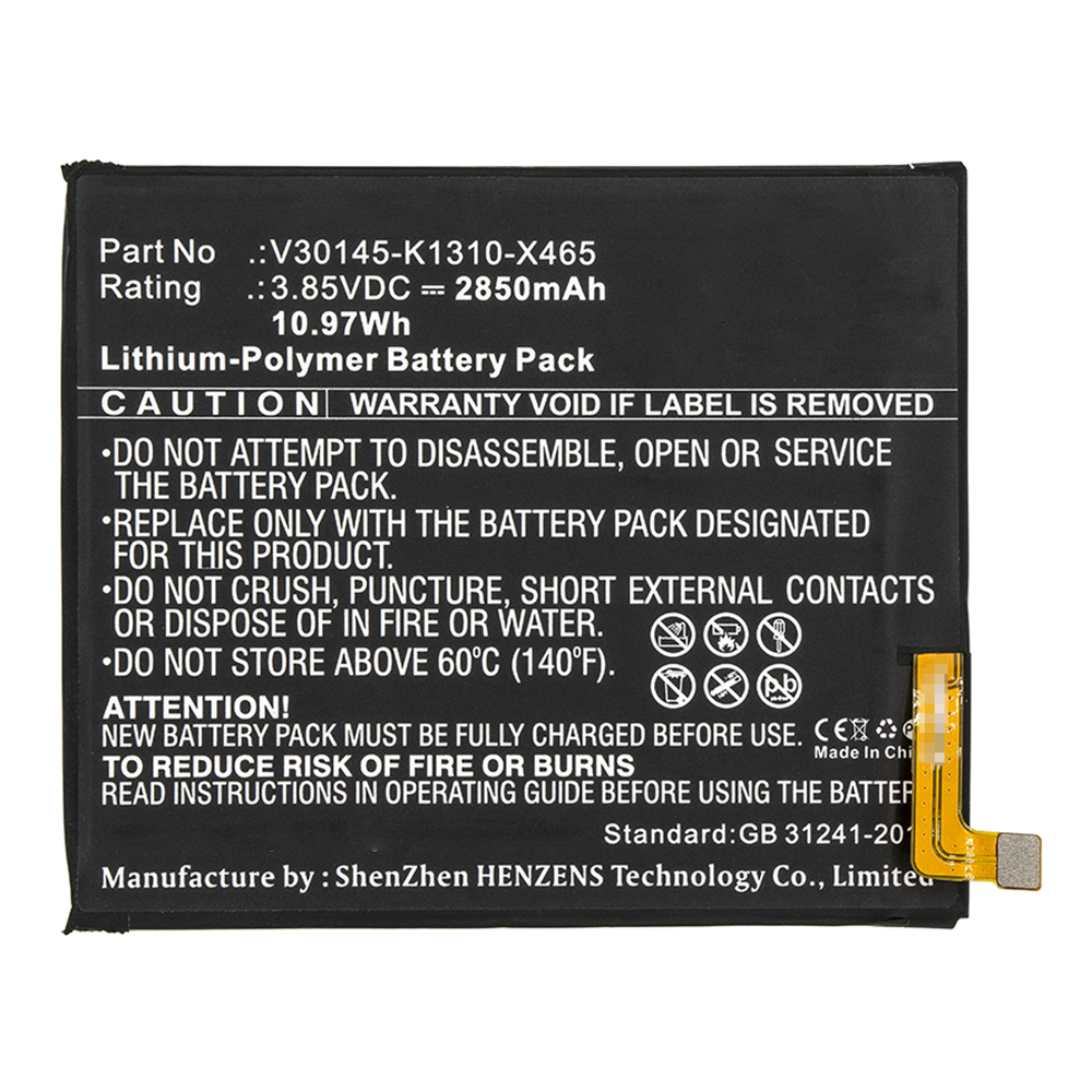Synergy Digital Cell Phone Battery, Compatible with Gigaset V30145-K1310-X465 Cell Phone Battery (3.85V, Li-Pol, 2850mAh)