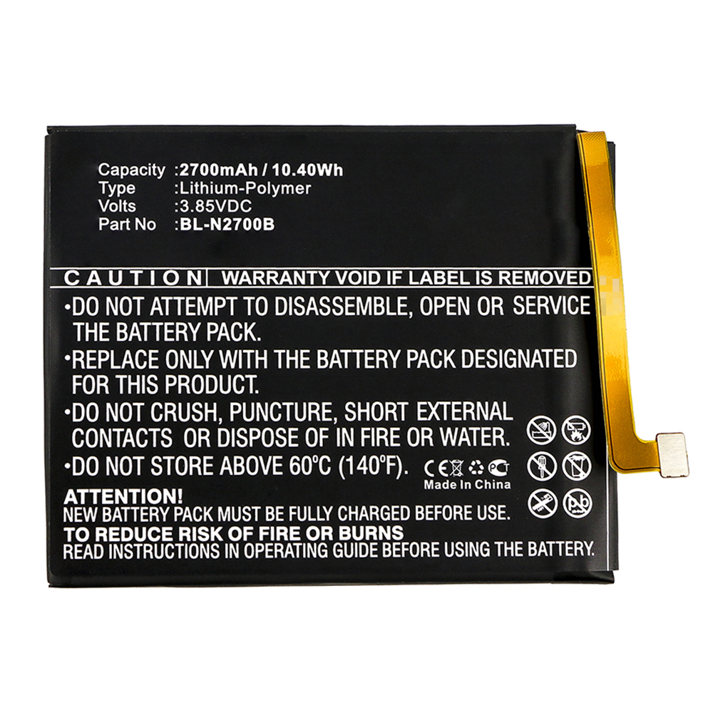 Synergy Digital Cell Phone Battery, Compatible with GIONEE BL-N2700B Cell Phone Battery (3.85V, Li-Pol, 2700mAh)