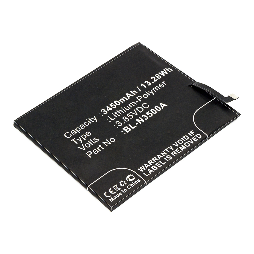 Synergy Digital Cell Phone Battery, Compatible with GIONEE BL-N3500A Cell Phone Battery (3.85V, Li-Pol, 3450mAh)