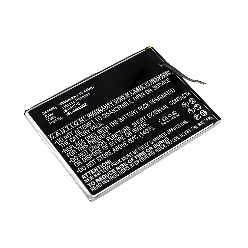 Synergy Digital Cell Phone Battery, Compatible with GIONEE BL-N4000Z Cell Phone Battery (3.85V, Li-Pol, 4000mAh)