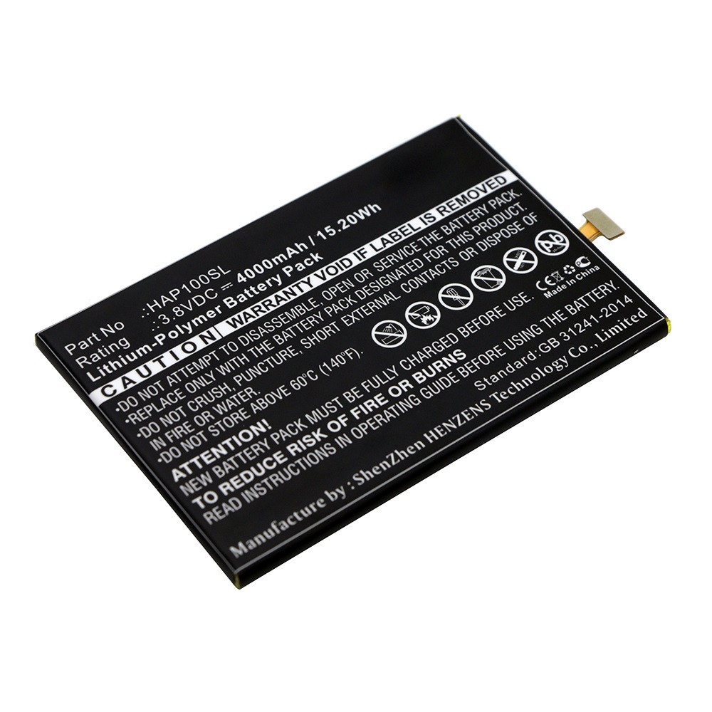 Synergy Digital Cell Phone Battery, Compatible with Highscreen  Cell Phone Battery (3.8V, Li-Pol, 4000mAh)