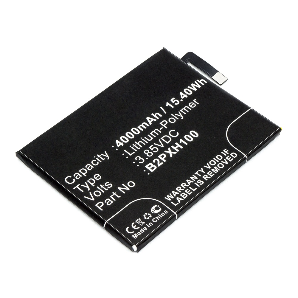 Synergy Digital Cell Phone Battery, Compatible with HTC 35H00264-00M, B2PXH100 Cell Phone Battery (3.85V, Li-Pol, 4000mAh)