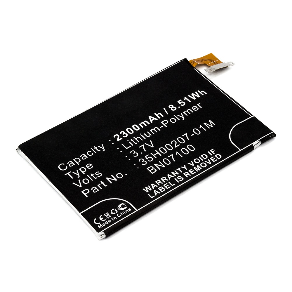 Synergy Digital Cell Phone Battery, Compatible with HTC 35H00207-01M, BN07100 Cell Phone Battery (3.7V, Li-Pol, 2300mAh)
