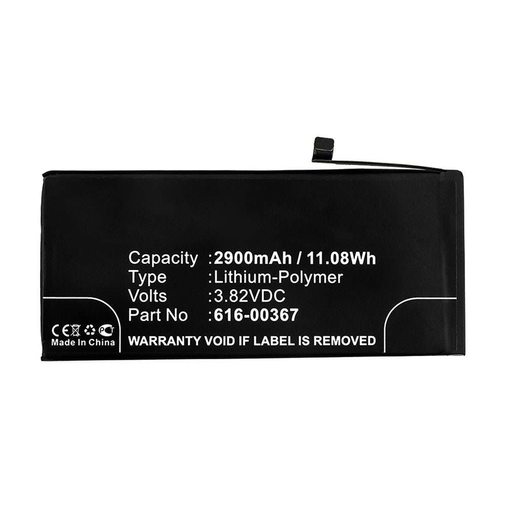 Synergy Digital Cell Phone Battery, Compatible with Apple 616-00367 Cell Phone Battery (Li-Pol, 3.82V, 2900mAh)