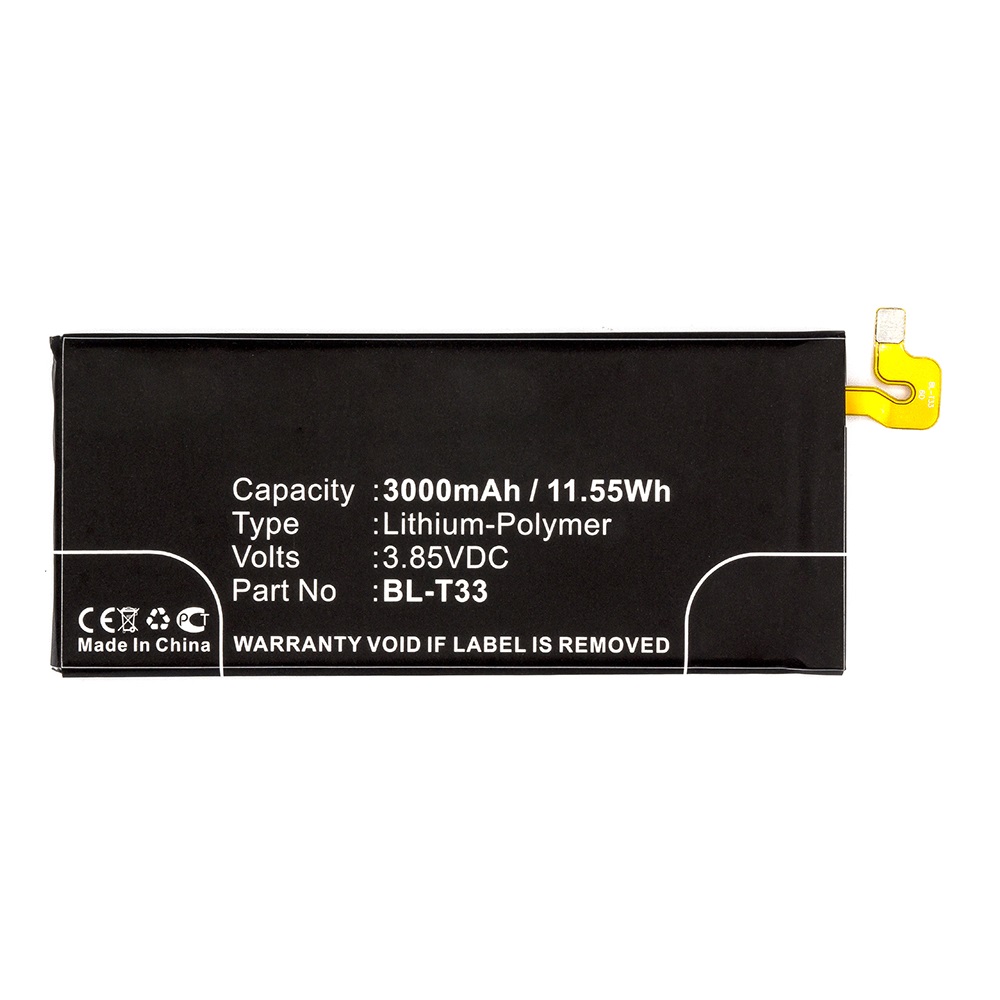 Synergy Digital Cell Phone Battery, Compatible with LG BL-T33 Cell Phone Battery (Li-Pol, 3.85V, 3000mAh)