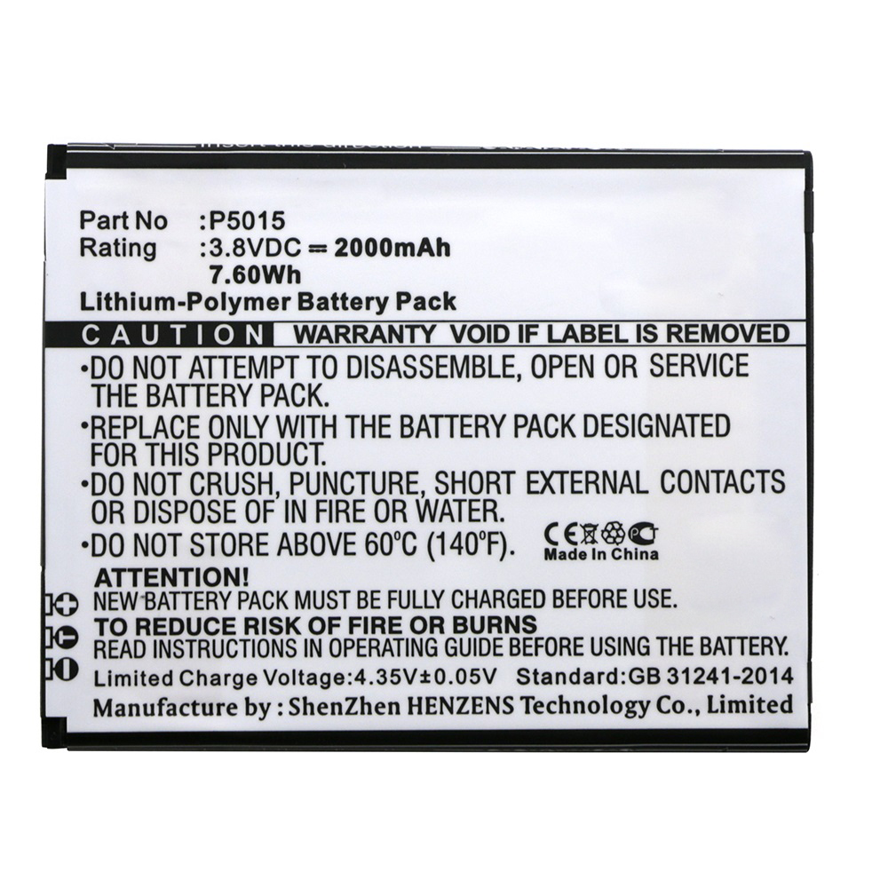 Synergy Digital Cell Phone Battery, Compatible with LogIcom P5015 Cell Phone Battery (Li-Pol, 3.8V, 2000mAh)