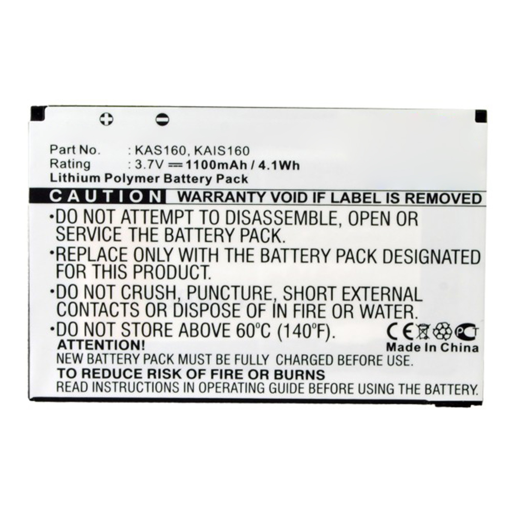 Synergy Digital Cell Phone Battery, Compatible with HTC 35H00086-00M Cell Phone Battery (Li-Pol, 3.7V, 1100mAh)