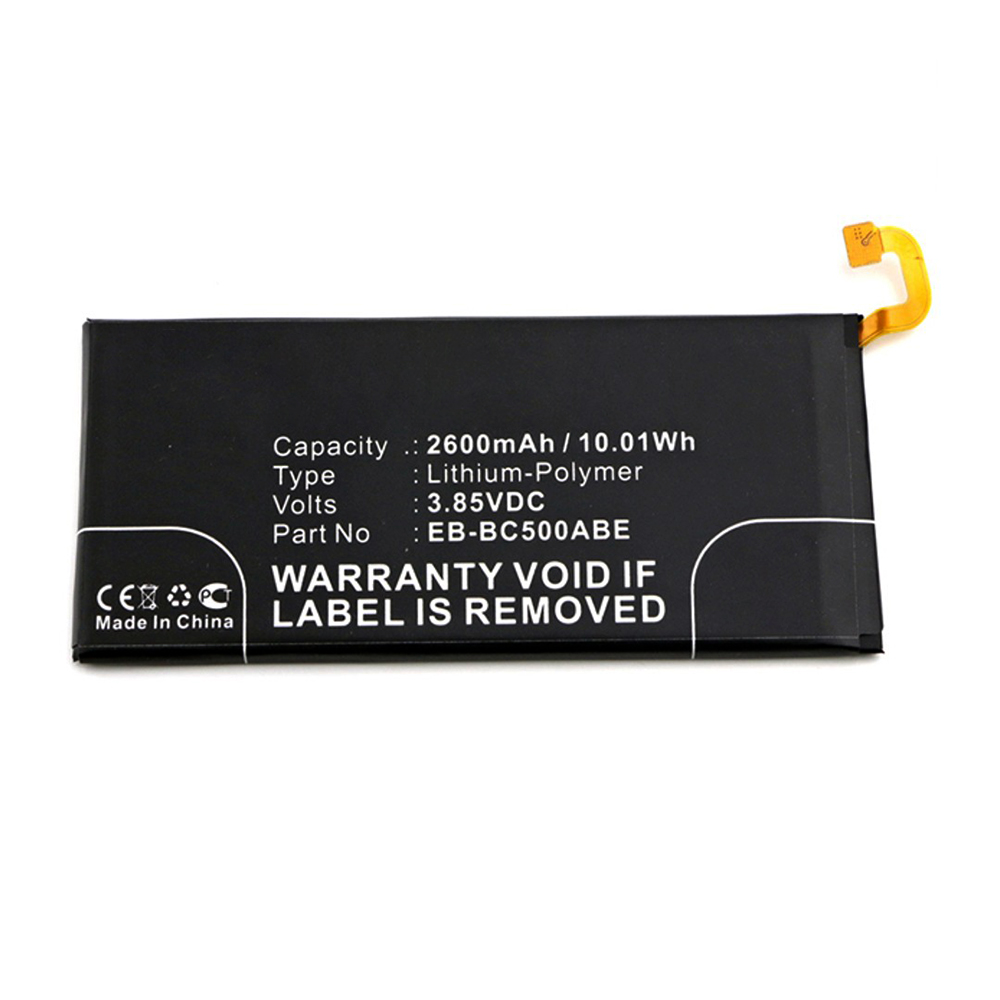 Synergy Digital Cell Phone Battery, Compatible with Samsung EB-BC500ABA Cell Phone Battery (Li-Pol, 3.85V, 2600mAh)